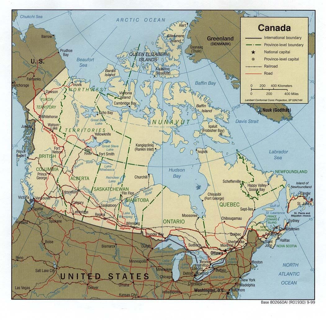 trans Canada highway mappa