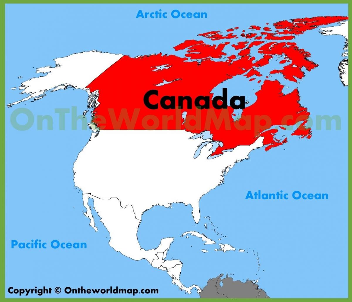 Canada america mappa