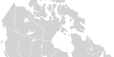 Mappa del Canada vettoriale