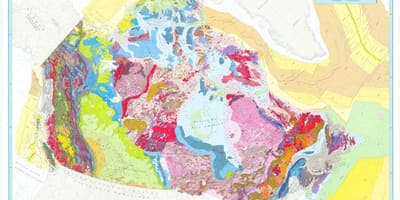 Mappa del Canada geologico