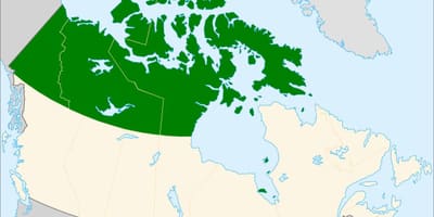 Nel nord del Canada mappa